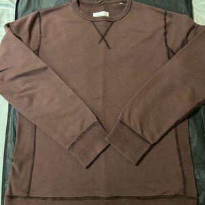 Albam Crewneck Sweatshirt Medium set of 2 men Jumper heather grey and maroon red